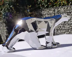 Richard Orlinski - OURS POMPON X ORLINSKI (SILVER EDITION) kopen? Bied vanaf 320!