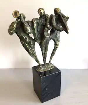 Bernadette Leijdekkers - Sculptuur “ De muziekanten “ verkocht voor € 119!