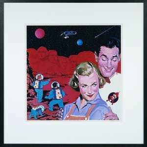 Alfred Degens - Lambdaprint, The red planet - Ingelijst kopen? Bied vanaf 35!