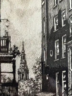 Cornelis Brandenburg - Amsterdams straatje / mooi ingelijst! kopen? Bied vanaf 70!