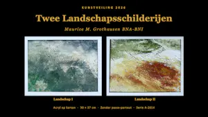 Buy Maurice Grothausen - 2 landschappen schilderijen, zonder passe-partout serie C-2014? Bid from 100!