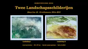 Buy Maurice Grothausen - 2 landschappen schilderijen, zonder passe-partout serie C-2014? Bid from 100!