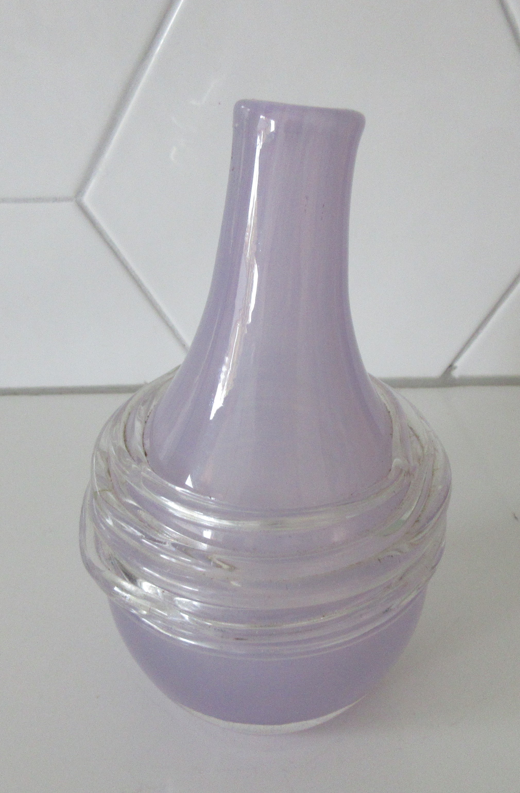 Fidrio - Lila hand geblazen dik glazen draadvaasje kopen? Bied vanaf 8!