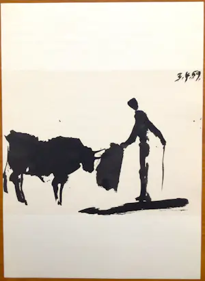 Pablo Picasso - Litho - 1959 - Uit serie: "Toros y Toreros" - Oplage 150 ex. - Perfecte staat kopen? Bied vanaf 110!