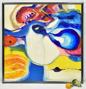 Annemiek Tjepkema - Abstract kleurrijk kopen? Bied vanaf 50!