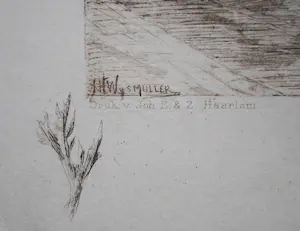 Jan Hillebrand Wijsmuller - N.Z. Voorburgwal Amsterdam - ingelijst kaufen? Bieten Sie von 50!
