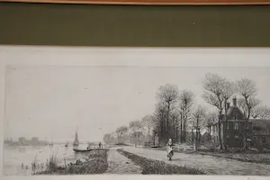 Elias Stark - Langs de Amstel, buiten Amsterdam. kopen? Bied vanaf 70!