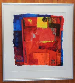 Jos Verwiel - Grote Zeefdruk PORTOKALI Handgesigneerd- INGELIJST!!! verkocht voor € 125!