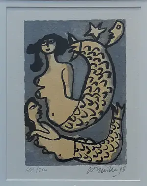 Corneille - " Mémoire de Bali- 4" . Zeefdruk uit 1993. kopen? Bied vanaf 170!