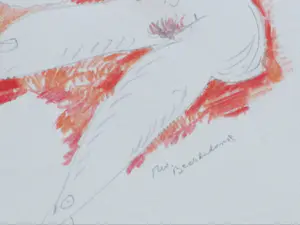 Theo Beerendonk - Drie naakten - Kleurtekening kopen? Bied vanaf 1!