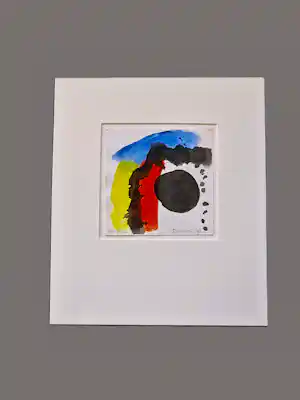 Jef Diederen - een in 1996 geschilderd aquarel op papier - potloodgesigneerd met pers. opdracht verkauft für € 99!