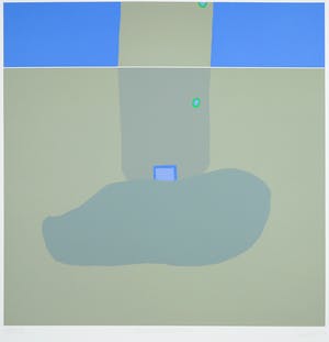 Hans Landsaat - Zeefdruk, Zeeuwse weerspiegeling kopen? Bied vanaf 40!