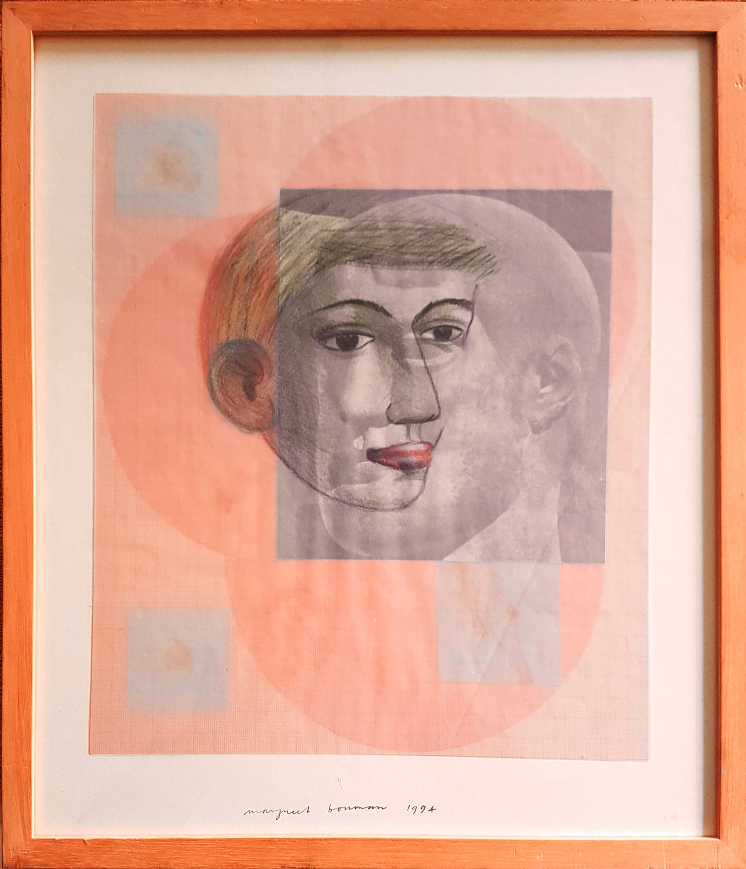 Margreet Bouman - GEMENGDE TECHNIEK HOOFDEN 1994 verkocht voor € 1!