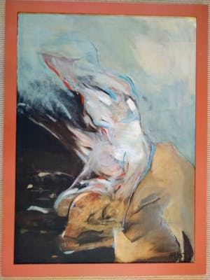 Corrie van Heyst - vrouw in beweging / groot werk kopen? Bied vanaf 150!