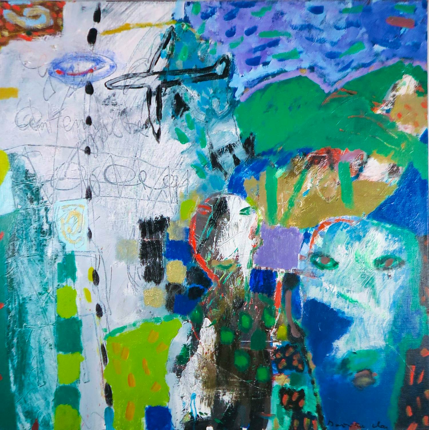 Dominique Chan - Olieverf op doek, Zonder titel kopen? Bied vanaf 150!