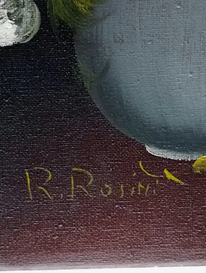 R. Rosini - Stilleven -Vaas met Bloemen kopen? Bied vanaf 75!