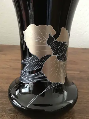 Hutschenreuther - Zwarte Leonard vaas art deco kopen? Bied vanaf 50!