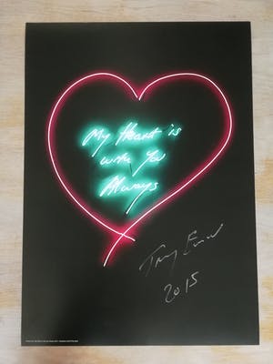 Tracey Emin - My Heart Is With You Always - handgesigneerd - 2015 kopen? Bied vanaf 1200!