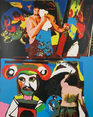 Karel Appel - Zeefdruk, Thursday - Ingelijst kopen? Bied vanaf 1!