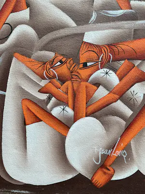 Jean Bruno Louisius - Zonder titel, figuren, gesigneerd kopen? Bied vanaf 50!