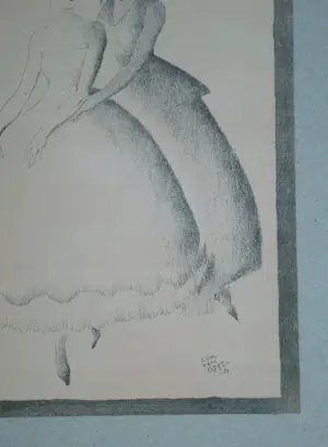 Edmond Marie Gabriel Van Offel - Ballerina's - 1931 - Originele lithografie - Gesigneerd en gedateerd kopen? Bied vanaf 100!