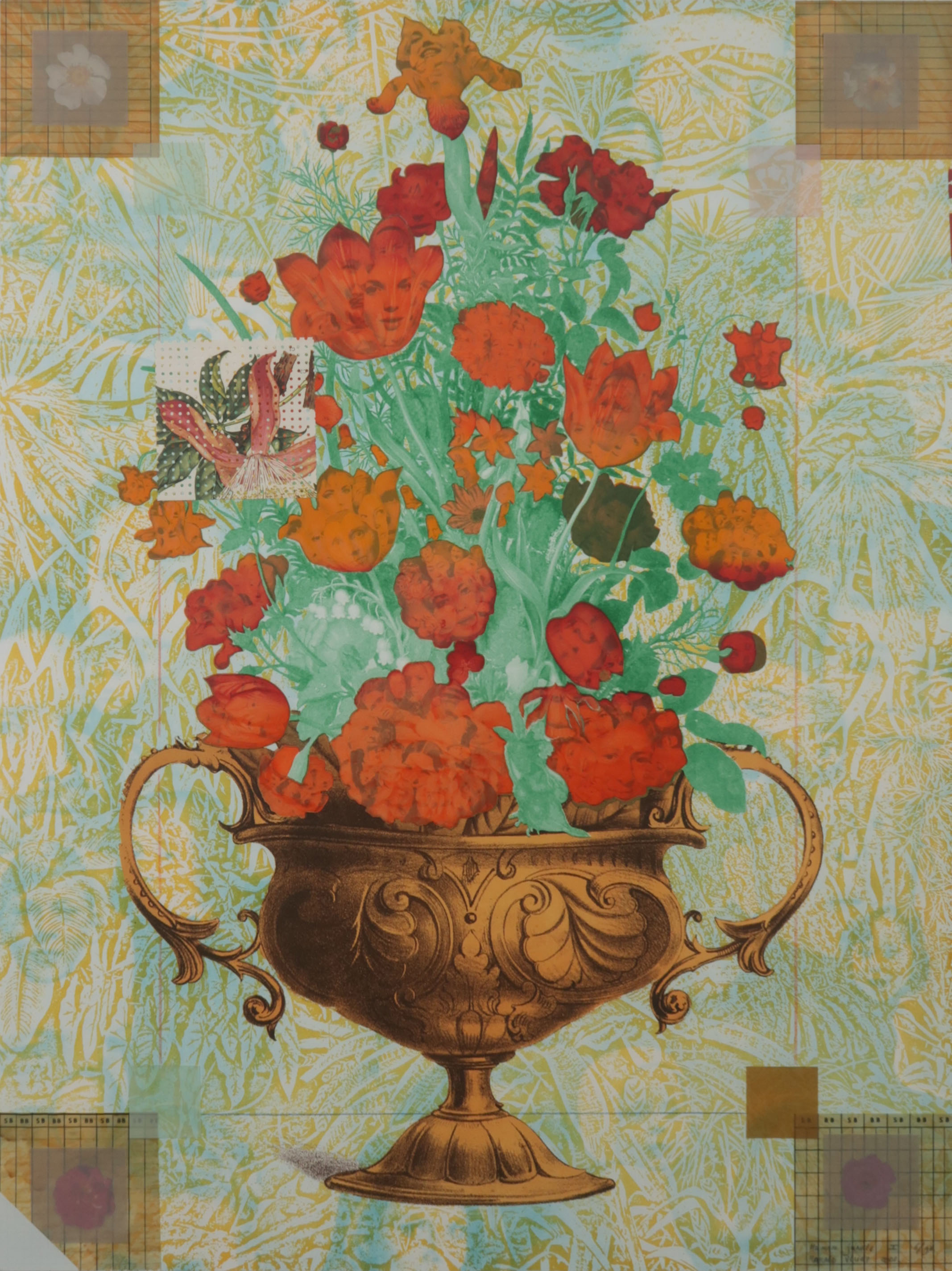 Harald Vlugt - Zeefdruk en Collage, Human Jungle I - Ingelijst kopen? Bied vanaf 40!