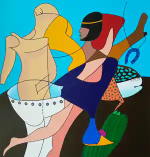 Jules Bekker - Anthony and Cleopatra, zeefdruk verkocht voor € 40!