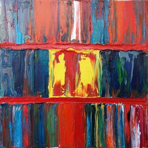 Ad Arma - dikke lagen verf op doek kopen? Bied vanaf 75!