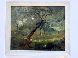 Louis Henno - boom in boslandschap kopen? Bied vanaf 100!