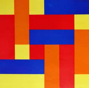 Richard Paul Lohse - Farbenenergieen in 4 Richtungen verkocht voor € 195!