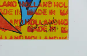 Gert Engels - Acryl op papier, Z.T. Fantasiefiguur - Ingelijst kopen? Bied vanaf 50!