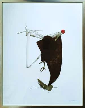 Jon Marten - Litho - Ingelijst verkocht voor € 55!