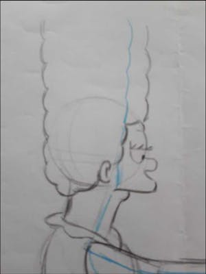 Matt Groening - originele productie tekening, The Simpsons, Marge + COA kopen? Bied vanaf 100!