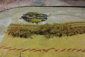 Ellen van Toor - Gemengde techniek/Collage, Geluksspiegel I - Ingelijst (Groot formaat) kopen? Bied vanaf 70!