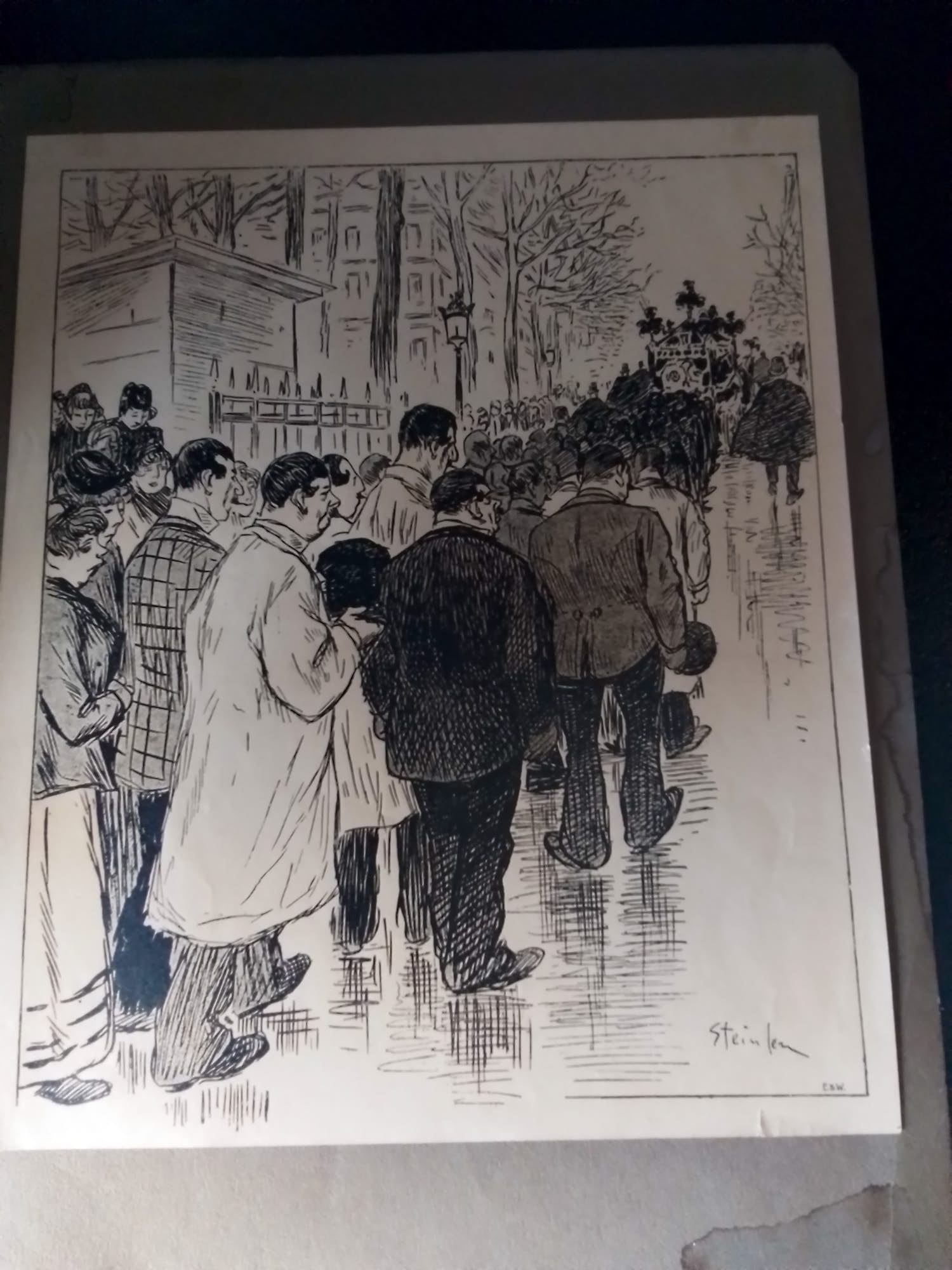 Theophile Alexandre Steinlen - Begravenis verkocht voor € 1!