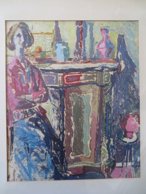 Cornelis Kievit - (1916-1966) Interieur 1960 kopen? Bied vanaf 167!