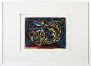 Karel Appel - Litho uit de uitgave Rhapsodie de ma nuit - Ingelijst verkocht voor € 1!
