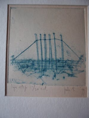 Johan Sietzema - Kleuren ets. Titel, "Lijn nr 5". kopen? Bied vanaf 20!