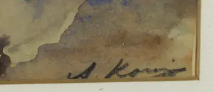 Niet of onleesbaar gesigneerd - Aquarel, Aardappelschilster kopen? Bied vanaf 1!