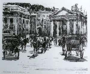 Rob Houdijk - Rome, Koetsjes op het St. Pietersplein verkocht voor € 75!