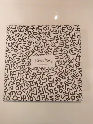 Keith Haring - Handgeschilderd porseleinen verzamelbord wit/zwart (Limited Edition) kopen? Bied vanaf 150!