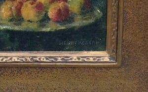 Henry Kokken - C455 - Bloemstilleven met fruit. kopen? Bied vanaf 150!