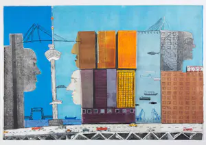 Jan Willem Kwinkelenberg - Ets, Stadsgezichten - Ingelijst (Groot) kopen? Bied vanaf 50!