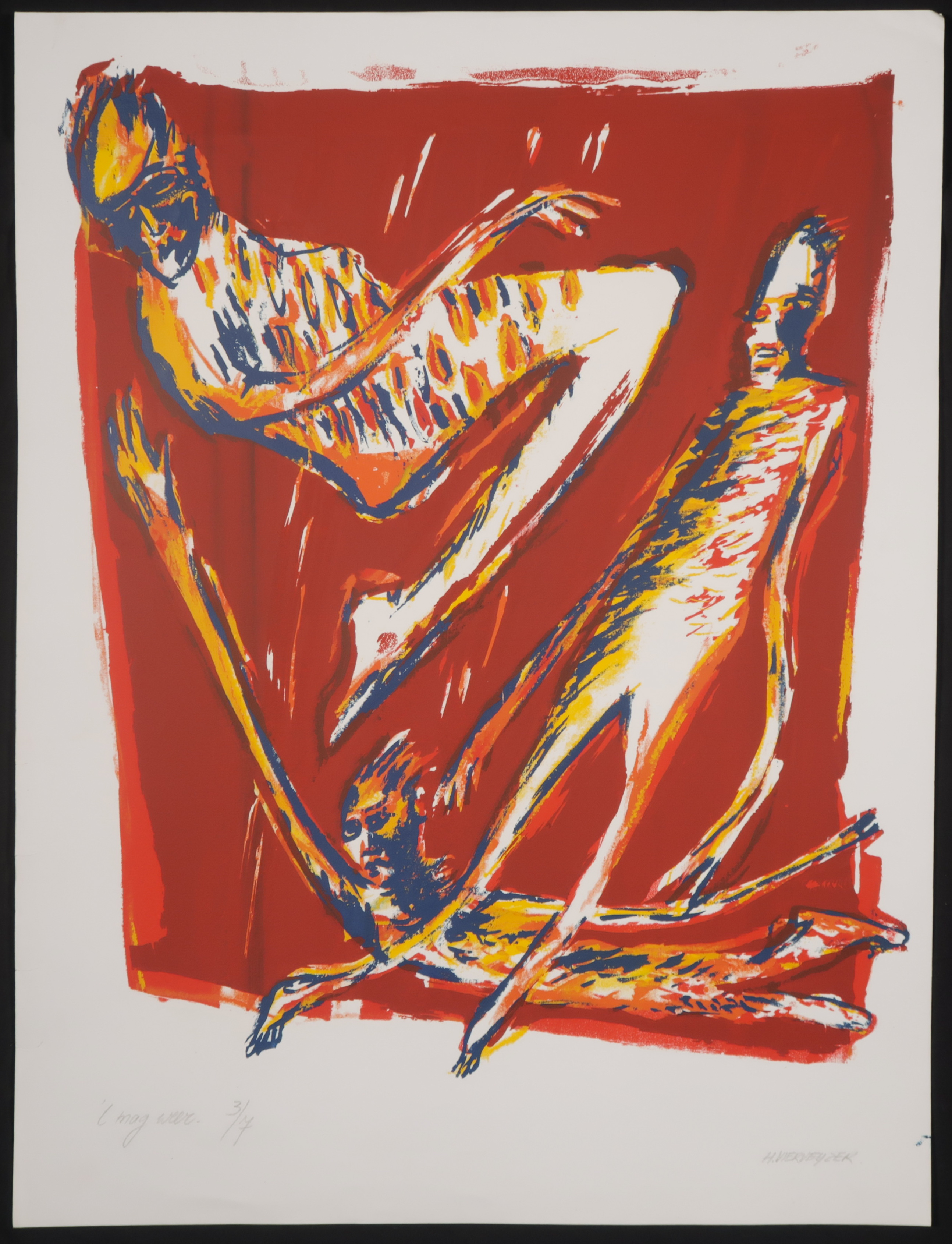 Henk Vierveijzer - Zeefdruk, 't mag weer kopen? Bied vanaf 1!