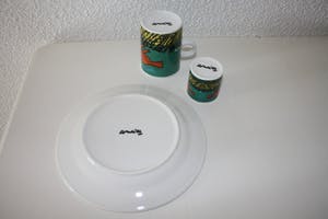 Niet of onleesbaar gesigneerd - Ontbijtset Corneille 2x kopen? Bied vanaf 10!