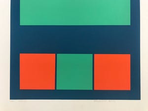 Jean-Pierre Ghesquière - Gesigneerde zeefdruk - Constructivisme - 1974 kopen? Bied vanaf 1!