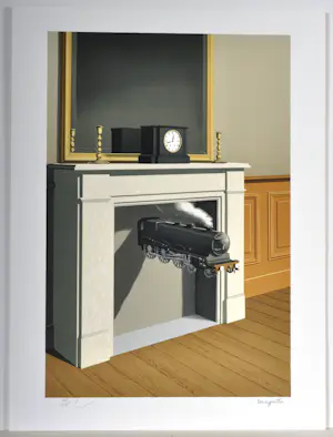 Rene Magritte - (naar) La durée poignardée, Lithografie, 60x45 cm kopen? Bied vanaf 440!