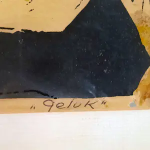 Hendrik van der Horst - houtsnede: Geluk op Japans rijstpapier - 25622 kopen? Bied vanaf 50!