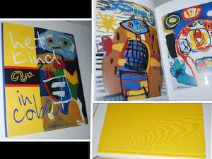 Lotti van der Gaag - Zeefdruk op katoenzijde + Litho Jef Diederen + 6x Lotti/Cobra-boeken kopen? Bied vanaf 75!