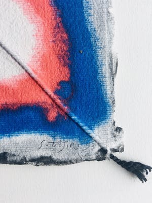 Shinkichi Tajiri - aquagravure ’Knoop’ - minimalistisch en kleurrijk - 1993- oplage 35 kopen? Bied vanaf 375!